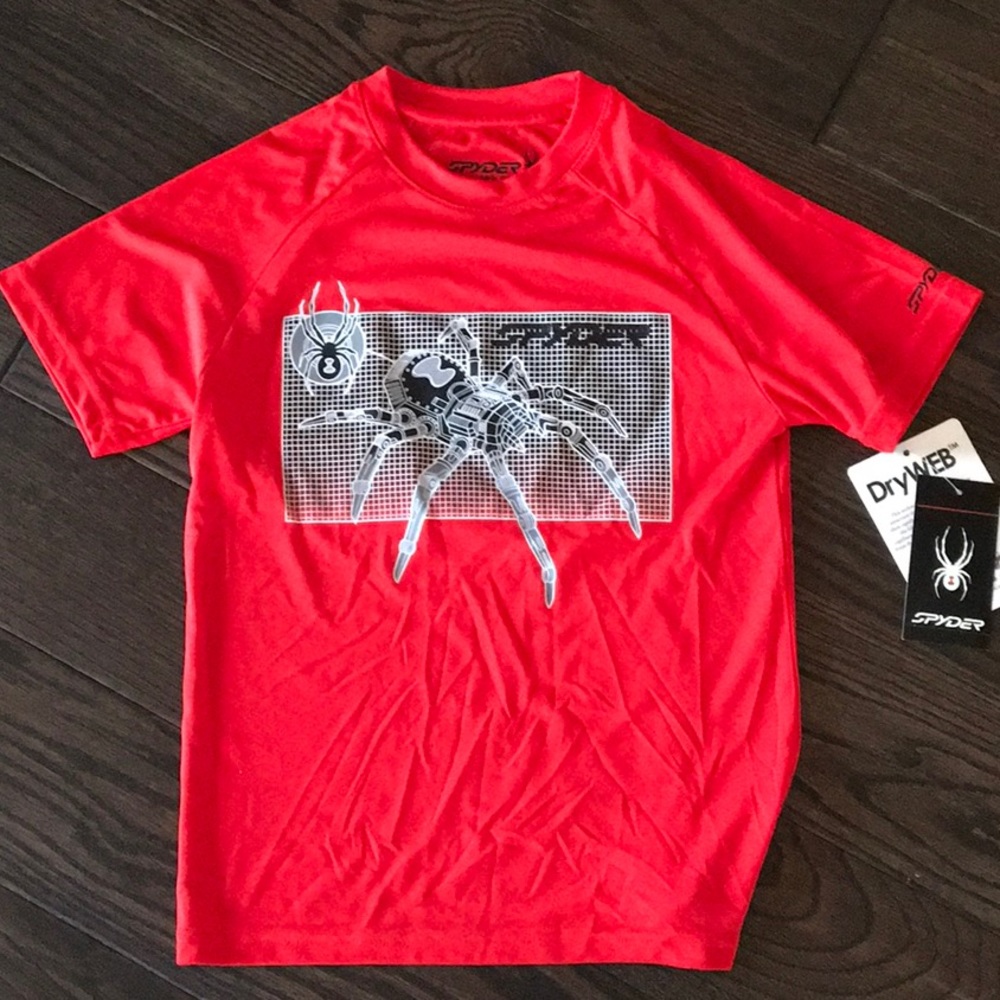 Kids Spyder Tee Shirt Size Small NWT